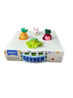 Spritz Featherly Friends Easter Spring Garden Set Decor NEW